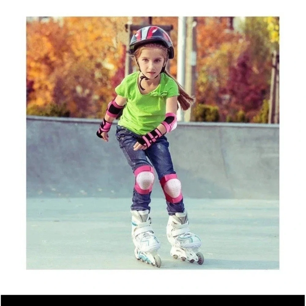 Knee Pads For Kids/Adult Elbows Pads Wrist Guards 3 In 1 Protective Sz L See Pic